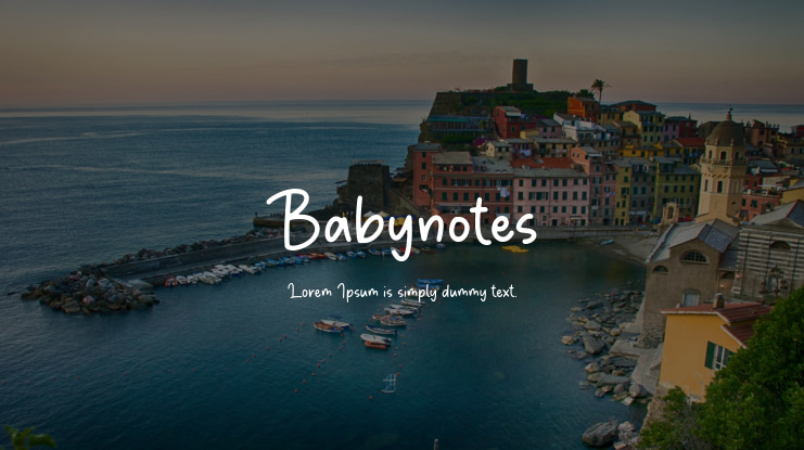Babynotes Font