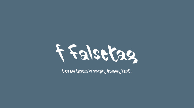 f Falsetag Font