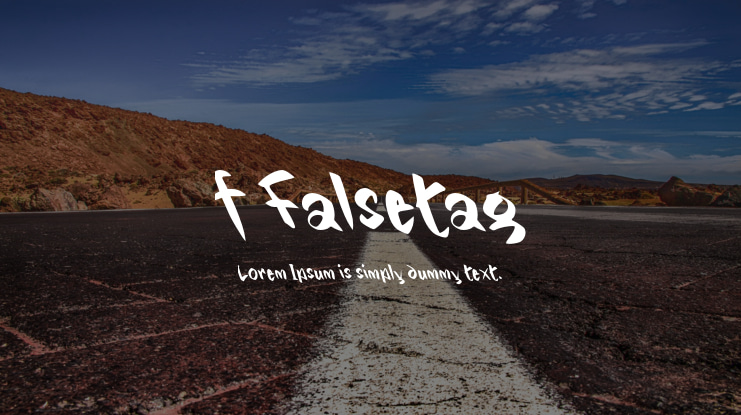 f Falsetag Font