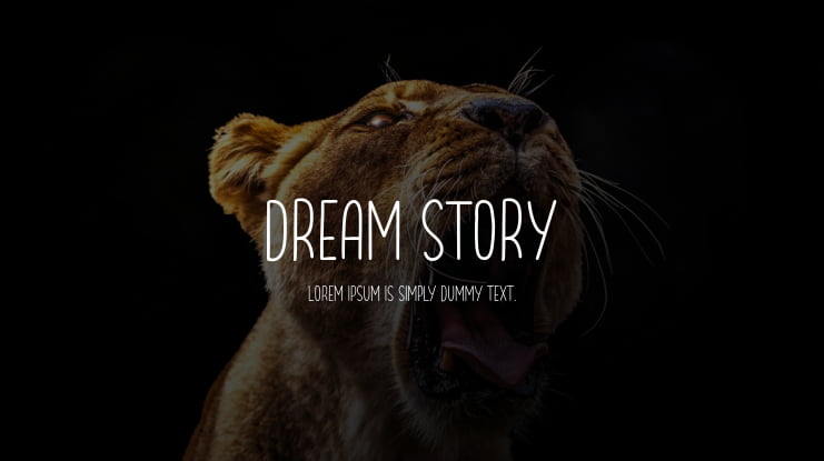 Dream Story Font