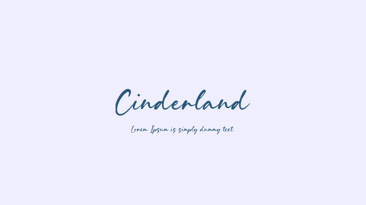 Cinderland Font