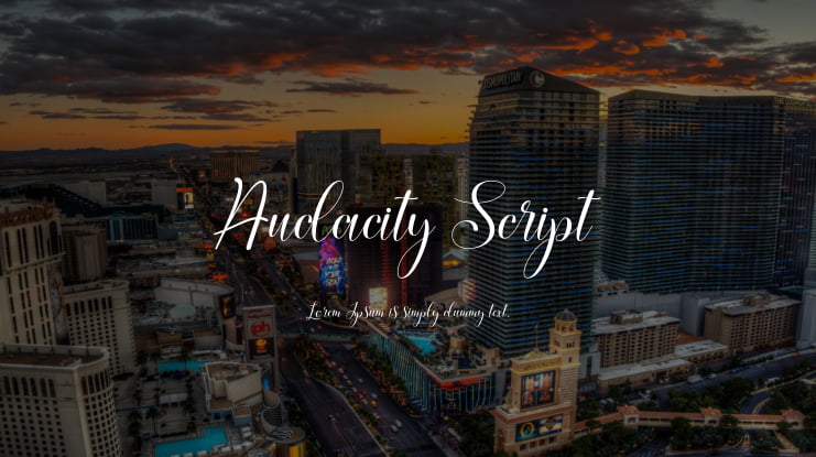 Audacity Script Font