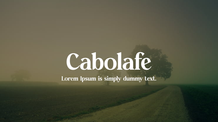 Cabolafe Font