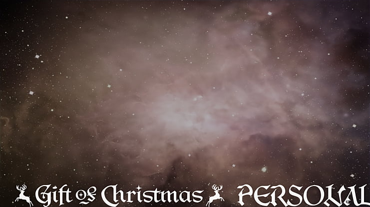 Gift Of Christmas PERSONAL USE Font