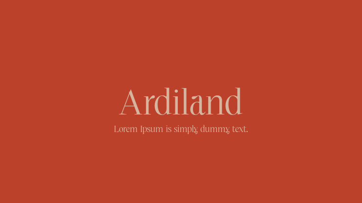 Ardiland Font