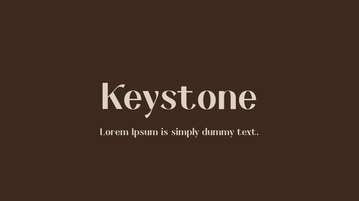 Keystone Font Family