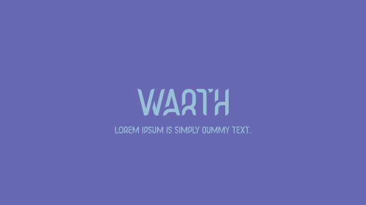 Warth Font