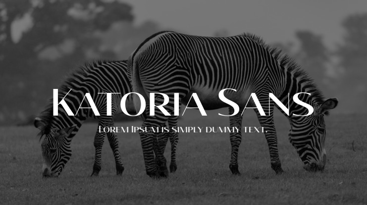 Katoria Sans Font Family