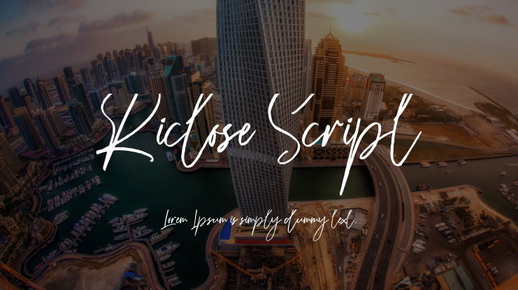 Riclose Script Font Family