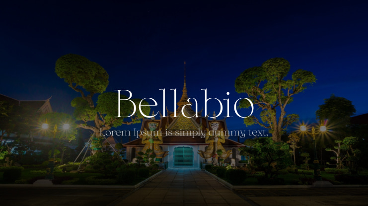 Bellabio Font