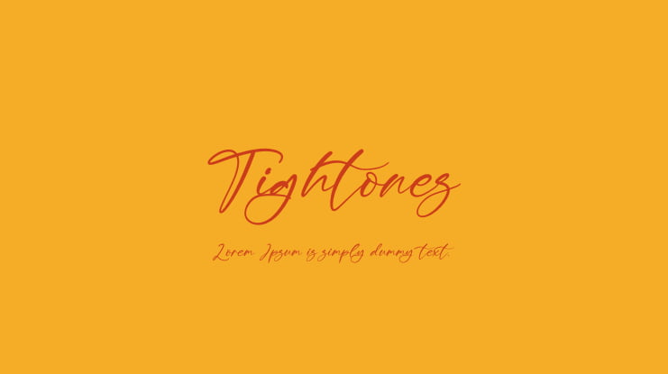 Tightones Font