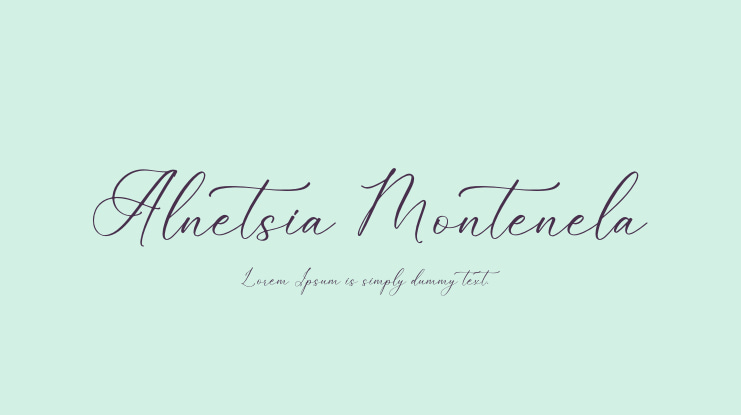 Alnetsia Montenela Font