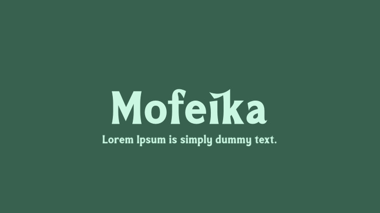 Mofeika Font