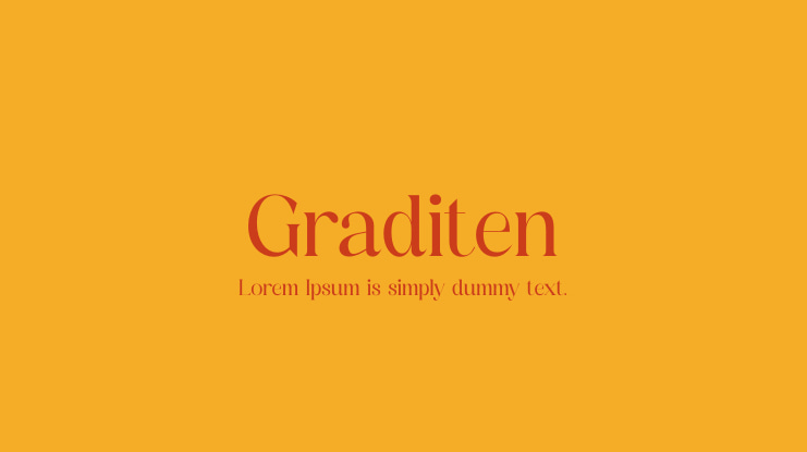 Graditen Font