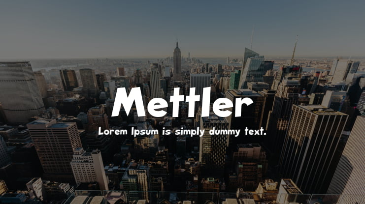 Mettler Font