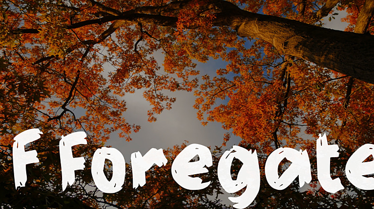 f Foregate Font