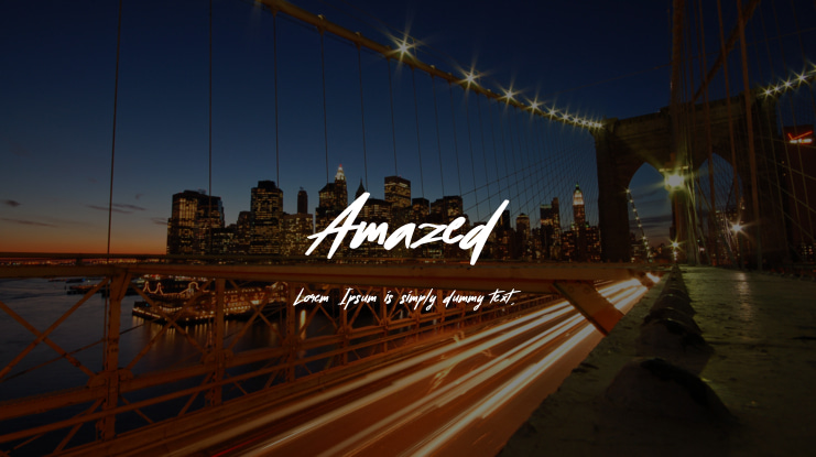 Amazed Font