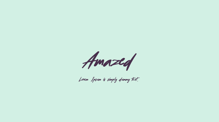 Amazed Font
