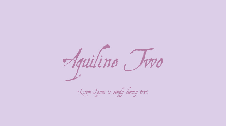Aquiline Two Font