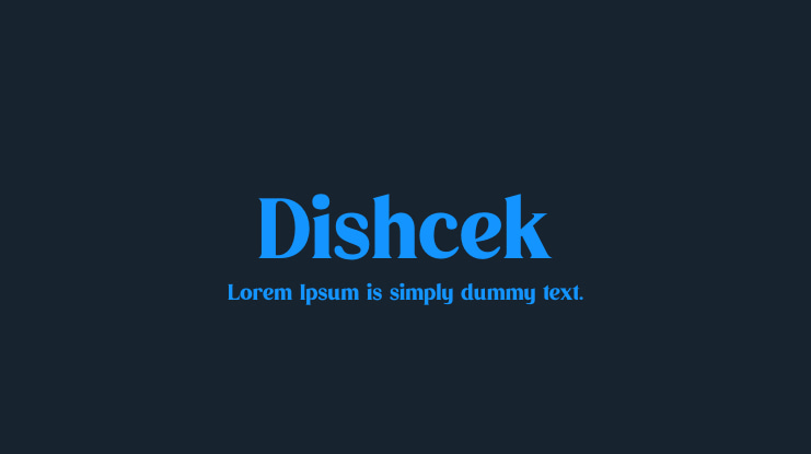Dishcek Font