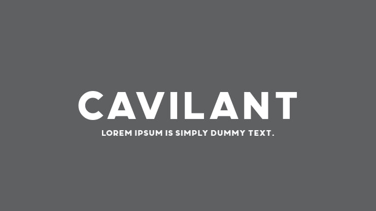 Cavilant Font