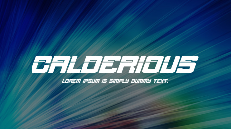 CALDERIOUS Font