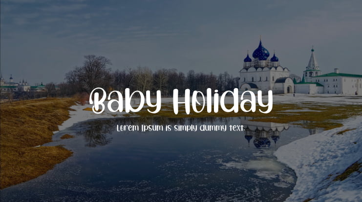 Baby Holiday Font