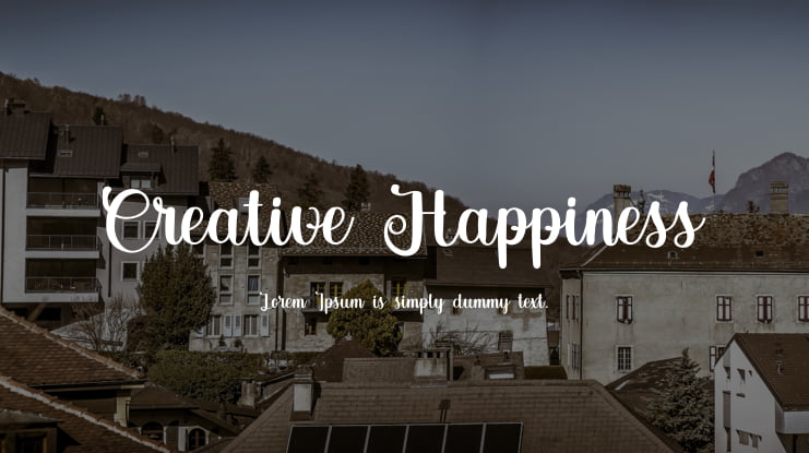 Creative Happiness Font