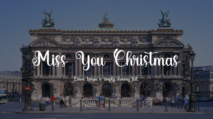 Miss You Christmas Font