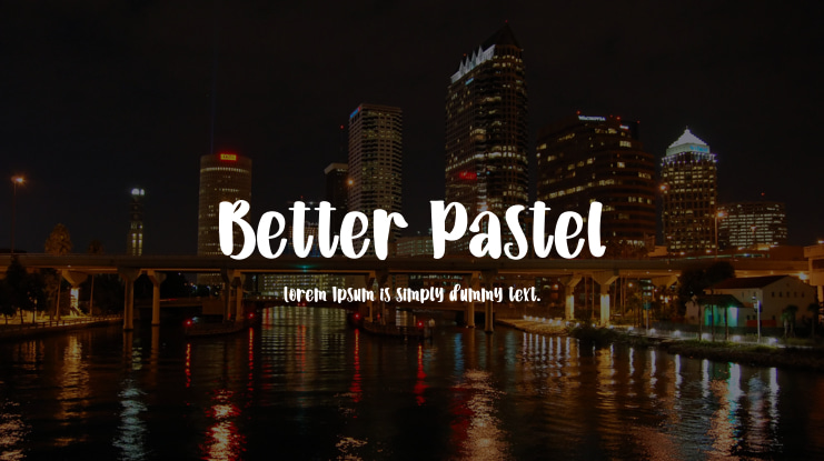 Better Pastel Font