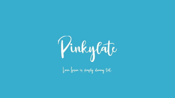 Pinkylate Font