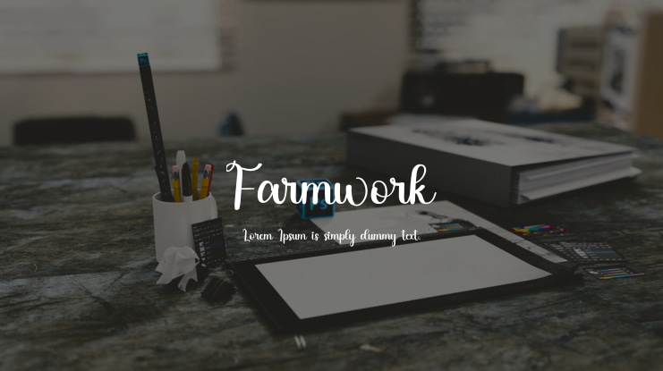 Farmwork Font