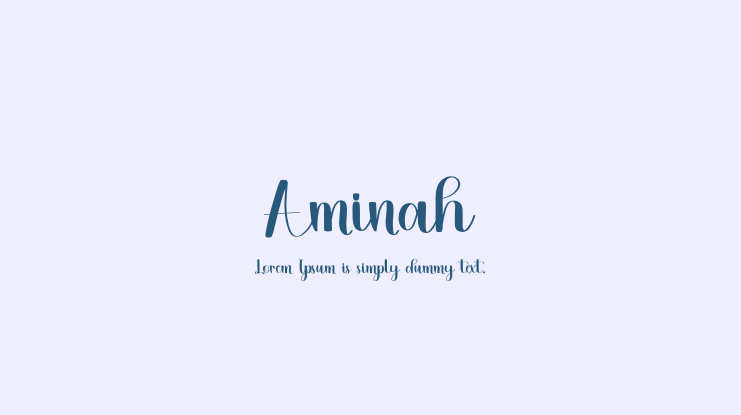 Aminah Font