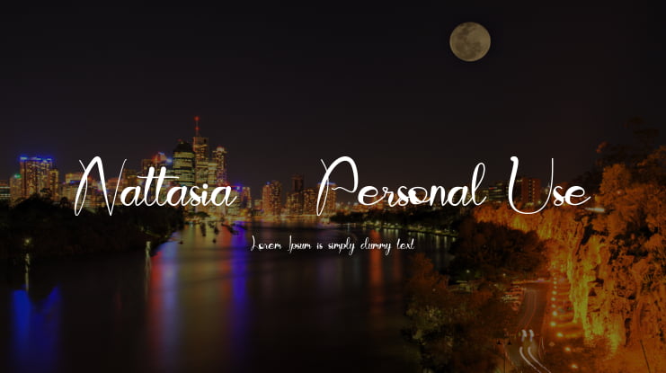 Nattasia - Personal Use Font