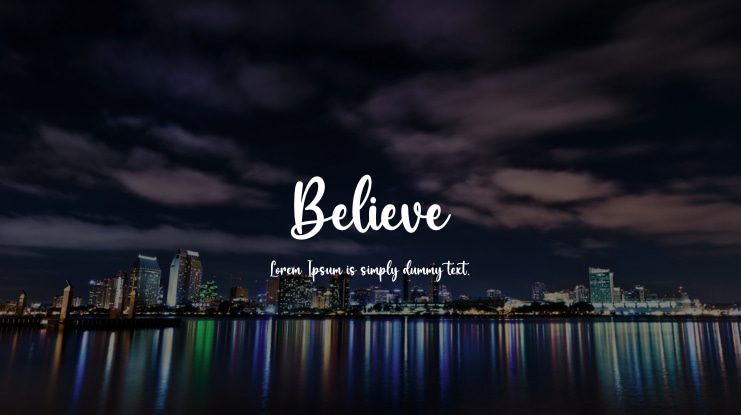 Believe Font