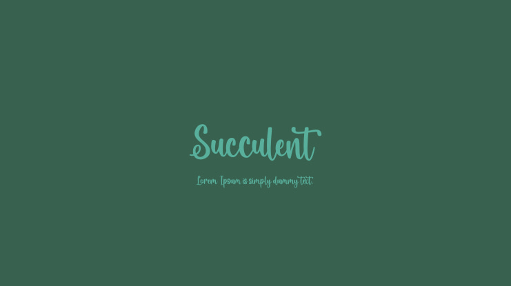 Succulent Font