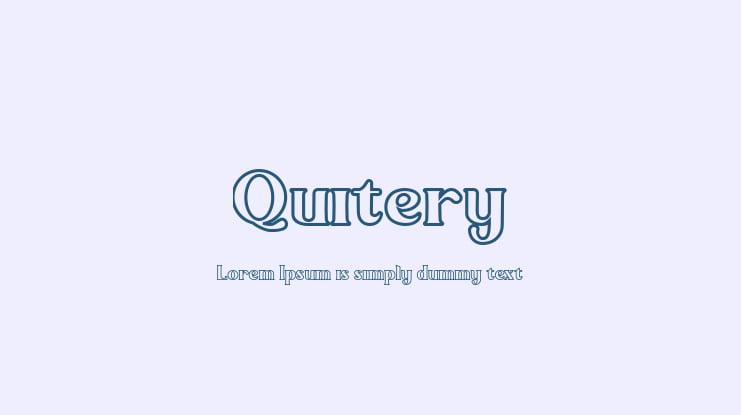 Quitery Font Family