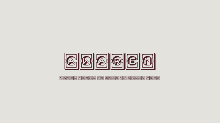 Awaren Font