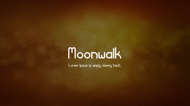 Moonwalk Font