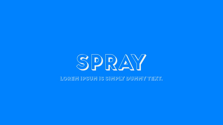 Spray Font
