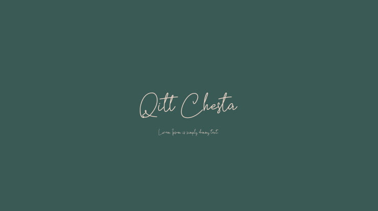 Qitt Chesta Font