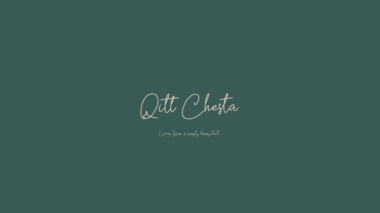 Qitt Chesta Font