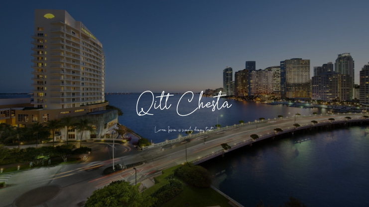 Qitt Chesta Font