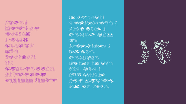 The Pink Panther Font