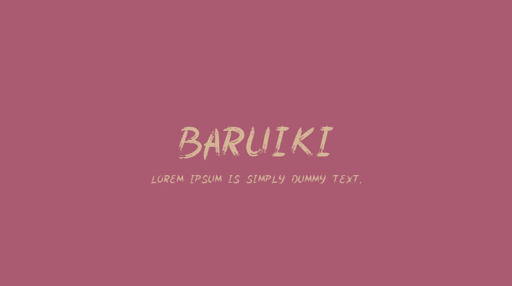 Baruiki Font
