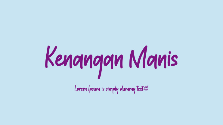 Kenangan Manis Font