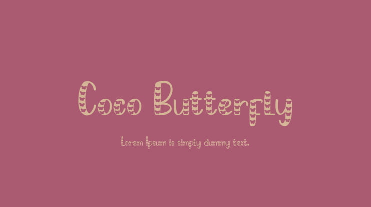 Coco Butterfly Font