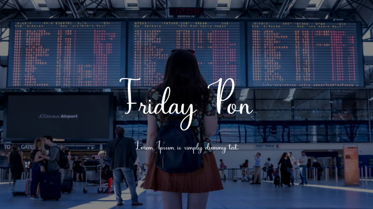Friday Pon Font