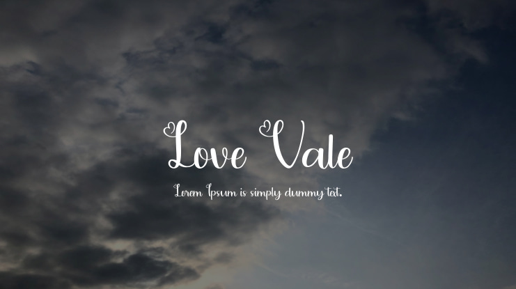 Love Vale Font