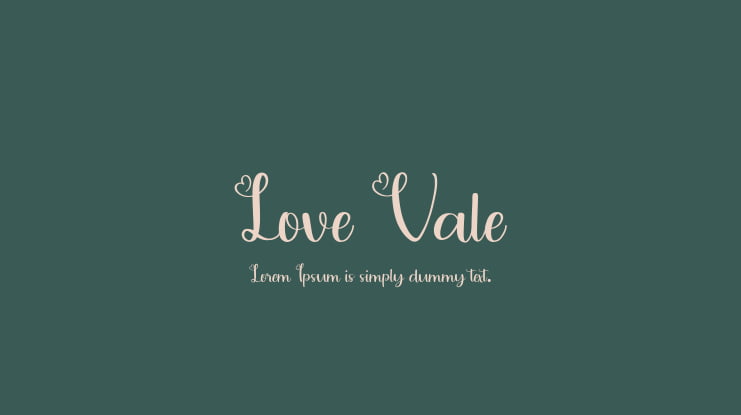 Love Vale Font